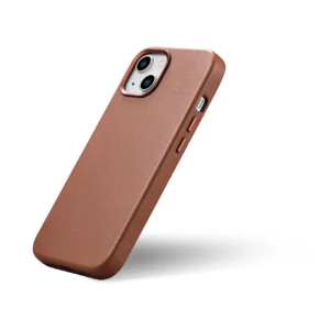 iCarer Leather Apple iPhone 14 Plus dėklas telefonui rudos spalvos (MagSafe Compatible) - Image 8
