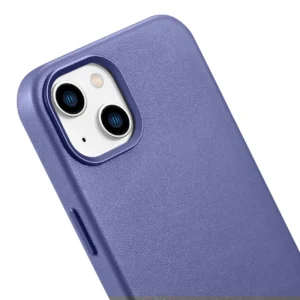 iCarer Leather Genuine Leather Apple iPhone 14 Plus Light dėklas telefonui violetinės spalvos (MagSafe Compatible) - Image 9