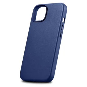 iCarer Leather Apple iPhone 14 Plus genuine leather dėklas telefonui mėlynos spalvos (compatible with MagSafe) - Image 7