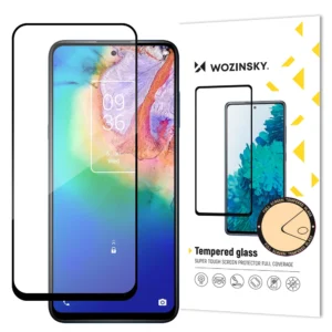 Wozinsky Super Tough Full Glue Apsauginis stiklas Full Screen With Frame Case Friendly TCL 20 5G Black