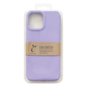Eco Apple iPhone 14 Plus silikoninis degradable dėklas telefonui violetinės spalvos - Image 5