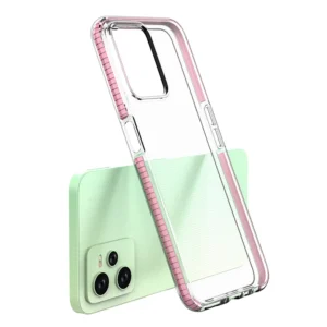 Spring Realme C35 silikoninis frame dėklas telefonui juodos spalvos - Image 3
