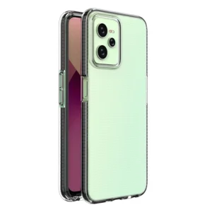 Spring Realme C35 silikoninis frame dėklas telefonui juodos spalvos