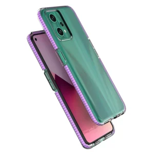 Spring Realme 9 Pro silikoninis frame light dėklas telefonui mėlynos spalvos - Image 3
