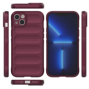 Magic Shield iPhone 14 Plus elastic armored in burgundy - Image 6