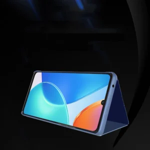 Clear View Honor X7 / Honor Play 30 Plus atverčiamas dėklas telefonui juodos spalvos - Image 3