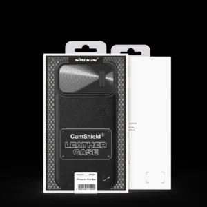 Nillkin CamShield Leather S Apple iPhone 14 Pro Max with camera dėklas telefonui juodos spalvos - Image 5