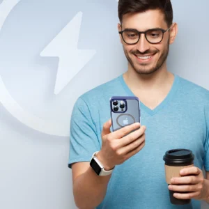 Dux Ducis Clin2 Apple iPhone 14 Pro magnetic MagSafe dėklas telefonui mėlynos spalvos - Image 4