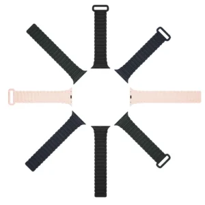 Dux Ducis apyrankė (Armor Version) Apple Watch SE strap, 9, 8, 7, 6, 5, 4, 3, 2, 1 (41, 40, 38 mm) silikoninis magnetic mėlynos spalvos - Image 3