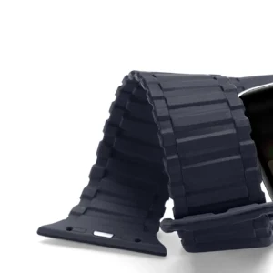 Dux Ducis apyrankė (Armor Version) Apple Watch SE strap, 9, 8, 7, 6, 5, 4, 3, 2, 1 (41, 40, 38 mm) silikoninis magnetic mėlynos spalvos - Image 9