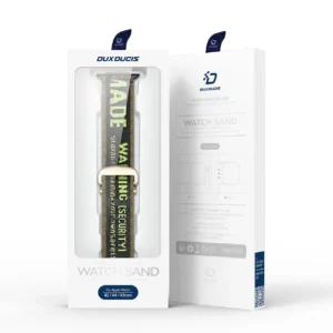 Dux Ducis apyrankė (Outdoor Version) Apple Watch Ultra apyrankė, SE, 9, 8, 7, 6, 5, 4, 3, 2, 1 (49, 45, 44, 42 mm) Nylon juodos ir žalios spalvos - Image 5