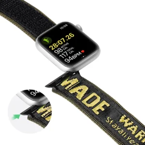 Dux Ducis apyrankė (Outdoor Version) Apple Watch Ultra strap, SE, 9, 8, 7, 6, 5, 4, 3, 2, 1 (49, 45, 44, 42 mm) nylon geltonos spalvos - Image 9
