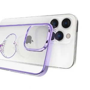 Silicone with Swarovski crystals Kingxbar Wish Series iPhone 14 Plus - purple - Image 4