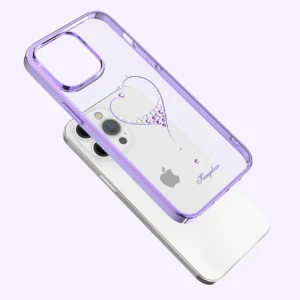 Silicone with Swarovski crystals Kingxbar Wish Series iPhone 14 Plus - purple - Image 5
