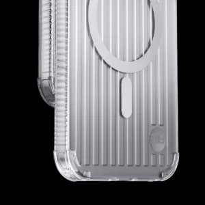 Kingxbar PQY Go Out Series magnetic Apple iPhone 14 Pro MagSafe dėklas telefonui sidabrinės spalvos - Image 7