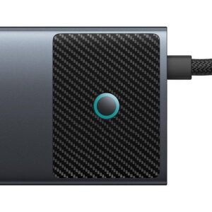 Adapter Hub 10in1 Baseus USB-C - 2xHDMI, 3xUSB-A, USB-C, RJ45, SD/TF, PD juodos spalvos - Image 4