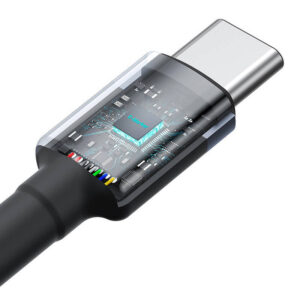 Kabelis Baseus Cafule USB-C do USB-C 100W, 2m, 2-Pack - Image 6