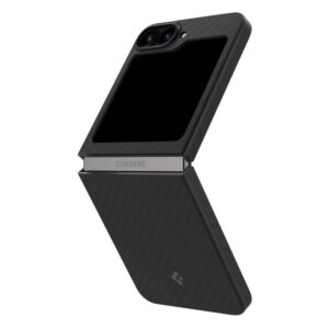 Samsung Galaxy Z Flip6 Spigen Airskin Aramid Black dėklas telefonui juodos spalvos - Image 3
