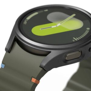 Dėklas + apsauginis stiklas Samsung Galaxy Watch 7 (44 mm) Ringke Slim Titanium juodos spalvos - Image 3