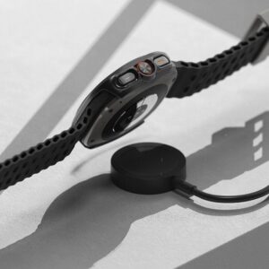 Dėklas + apsauginis stiklas Samsung Galaxy Watch Ultra (47mm) Ringke Slim Titanium juodos spalvos - Image 5