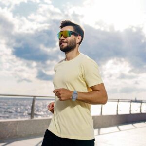 Apyrankė Apple Watch 4 / 5 / 6 / 7 / 8 / 9 / SE / Ultra 1 / 2 (42 / 44 / 45 / 49 mm) Tech-Protect silikoninė Walnut gelsvos spalvos - Image 7