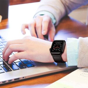 Apyrankė Samsung Galaxy Watch Ultra (47mm) Tech-Protect LeatherFit juodos spalvos - Image 4