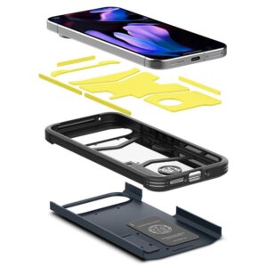 Google Pixel 9 Pro XL Spigen Tough Armor Metal Slate dėklas telefonui juodos spalvos - Image 6