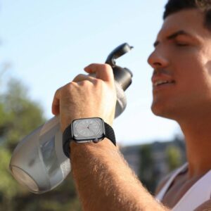 Apyrankė Apple Watch 3 / 4 / 5 / 6 / 7 / 8 / 9 / SE (38 / 40 / 41 mm) Tech-Protect Nylonmag black - Image 4