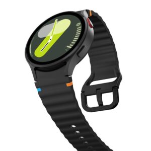Apyrankė Samsung Galaxy Watch 4 / 5 / 5 PRO / 6 / 7 / FE Tech-Protect silikoninė Sport black - Image 3