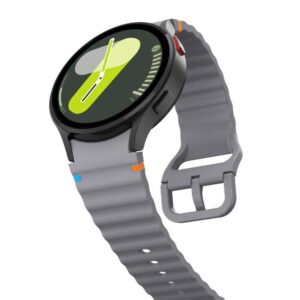 Apyrankė Samsung Galaxy Watch 4 / 5 / 5 PRO / 6 / 7 / FE Tech-Protect silikoninė Sport Crayon gray - Image 3
