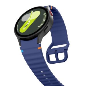 Apyrankė Samsung Galaxy Watch 4 / 5 / 5 PRO / 6 / 7 / FE Tech-Protect silikoninė Sport navy blue - Image 3