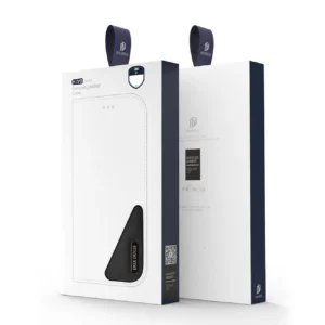 Dux Ducis Hivo Leather atverčiamas Genuine Leather Cards and Documents Apple iPhone 14 Plus dėklas telefonui rudos spalvos - Image 5