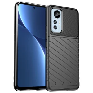 Thunder Xiaomi 12 Lite silikoninis armor dėklas telefonui juodos spalvos