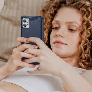 Carbon Realme C35 flexible silikoninis carbon dėklas telefonui juodos spalvos - Image 7