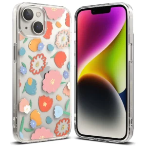 Ringke Fusion Design Armored Sleeve Gel Frame Apple iPhone 14 Plus dėklas telefonui skaidrus (Floral) (FD637E31)