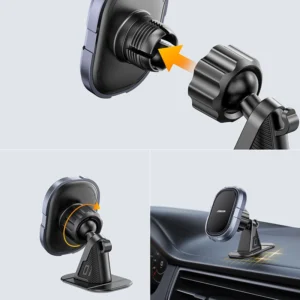 Joyroom magnetic phone holder for dashboard gray (JR-ZS311) - Image 8