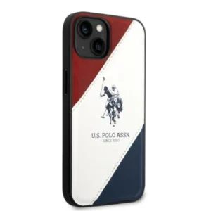 US Polo USHCP14MPSO3 Apple iPhone 14 Plus 6.7" dėklas telefonui baltos spalvos Tricolor Embossed - Image 6