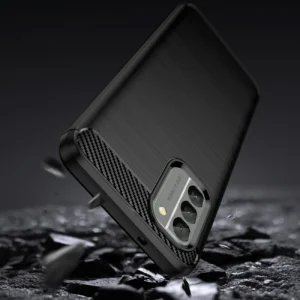 Carbon Nokia G400 flexible silikoninis carbon dėklas telefonui juodos spalvos - Image 4