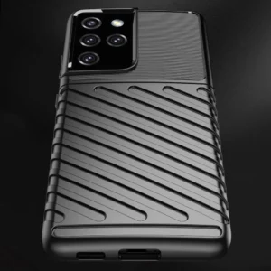 Thunder Samsung Galaxy S23 Ultra silikoninis armor dėklas telefonui juodos spalvos - Image 5