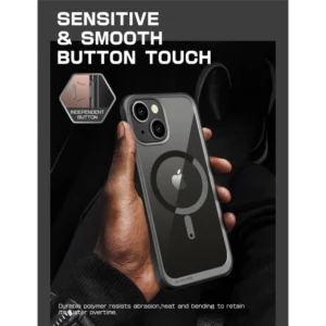 SupUB MAG MagSafe Apple iPhone 14 Plus dėklas telefonui juodos spalvos - Image 8