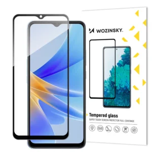 Wozinsky Full Glue Apsauginis stiklas Oppo A17 9H Full Screen Cover With Black Frame