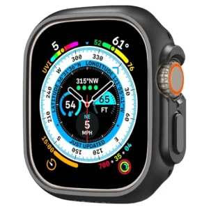 Spigen Thin Fit Apple Watch Ultra (49mm) juodos spalvos - Image 3