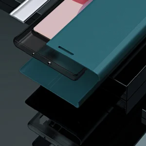 Sleep Pro Samsung Galaxy S23 Plus atverčiamas su stoveliu dėklas telefonui juodos spalvos - Image 6