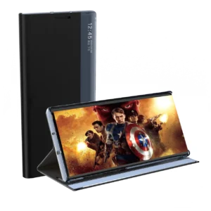 New Sleep Samsung Galaxy S23 Plus atverčiamas su stoveliu dėklas telefonui mėlynos spalvos - Image 5