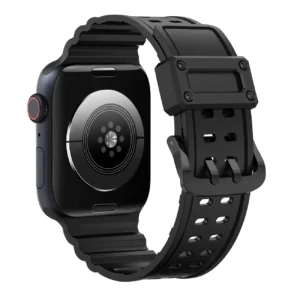 Apyrankė Triple Protection Apple Watch SE apyrankė, 9, 8, 7, 6, 5, 4, 3, 2, 1 (41, 40, 38 mm) juodos spalvos - Image 4