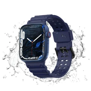 Apyrankė Triple Protection Apple Watch SE apyrankė, 9, 8, 7, 6, 5, 4, 3, 2, 1 (41, 40, 38 mm) mėlynos spalvos - Image 3