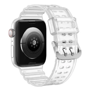 Apyrankė Triple Protection Apple Watch SE, 9, 8, 7, 6, 5, 4, 3, 2, 1 (41, 40, 38 mm) skaidri - Image 5