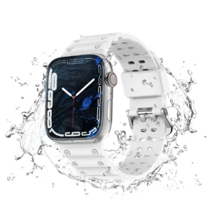Apyrankė Triple Protection Apple Watch Ultra, SE, 9, 8, 7, 6, 5, 4, 3, 2, 1 (49, 45, 44, 42 mm) baltos spalvos - Image 3
