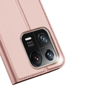 Dux Ducis Skin Pro Xiaomi 13 Pro atverčiamas Card Wallet su stoveliu dėklas telefonui rožinės spalvos - Image 3