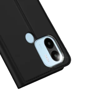 Dux Ducis Skin Pro Xiaomi Redmi A1+ atverčiamas Card Wallet su stoveliu dėklas telefonui juodos spalvos - Image 3